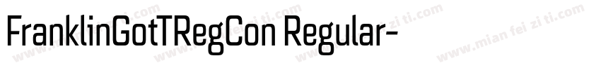 FranklinGotTRegCon Regular字体转换